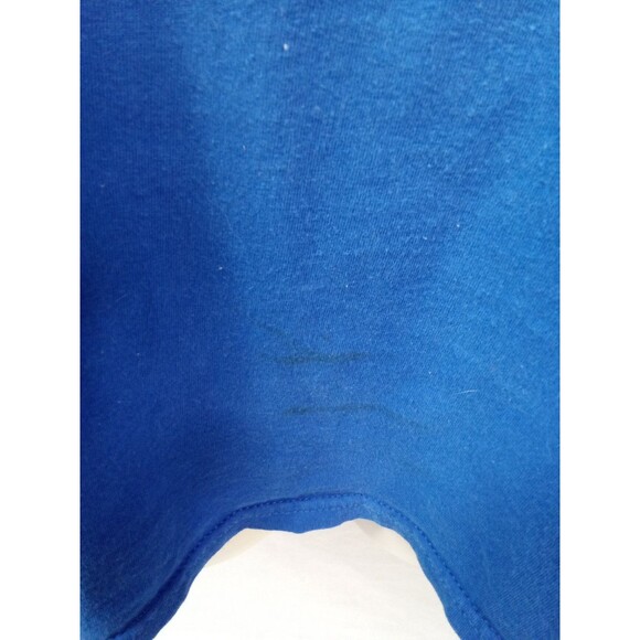 Fruit Of The Loom women Small blue Tee Shirt Skull American Flag Floral - Picture 5 of 11